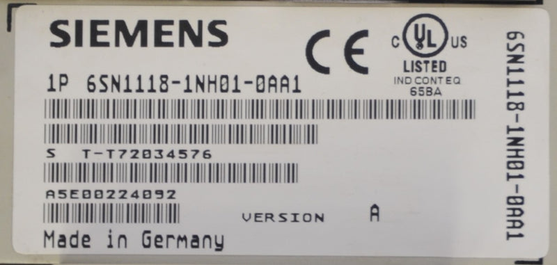 SIEMENS 6SN1118-1NH01-0AA1