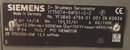 Siemens 1FT5074-0AF01-2-Z S/N YF U8040 4794 01 001