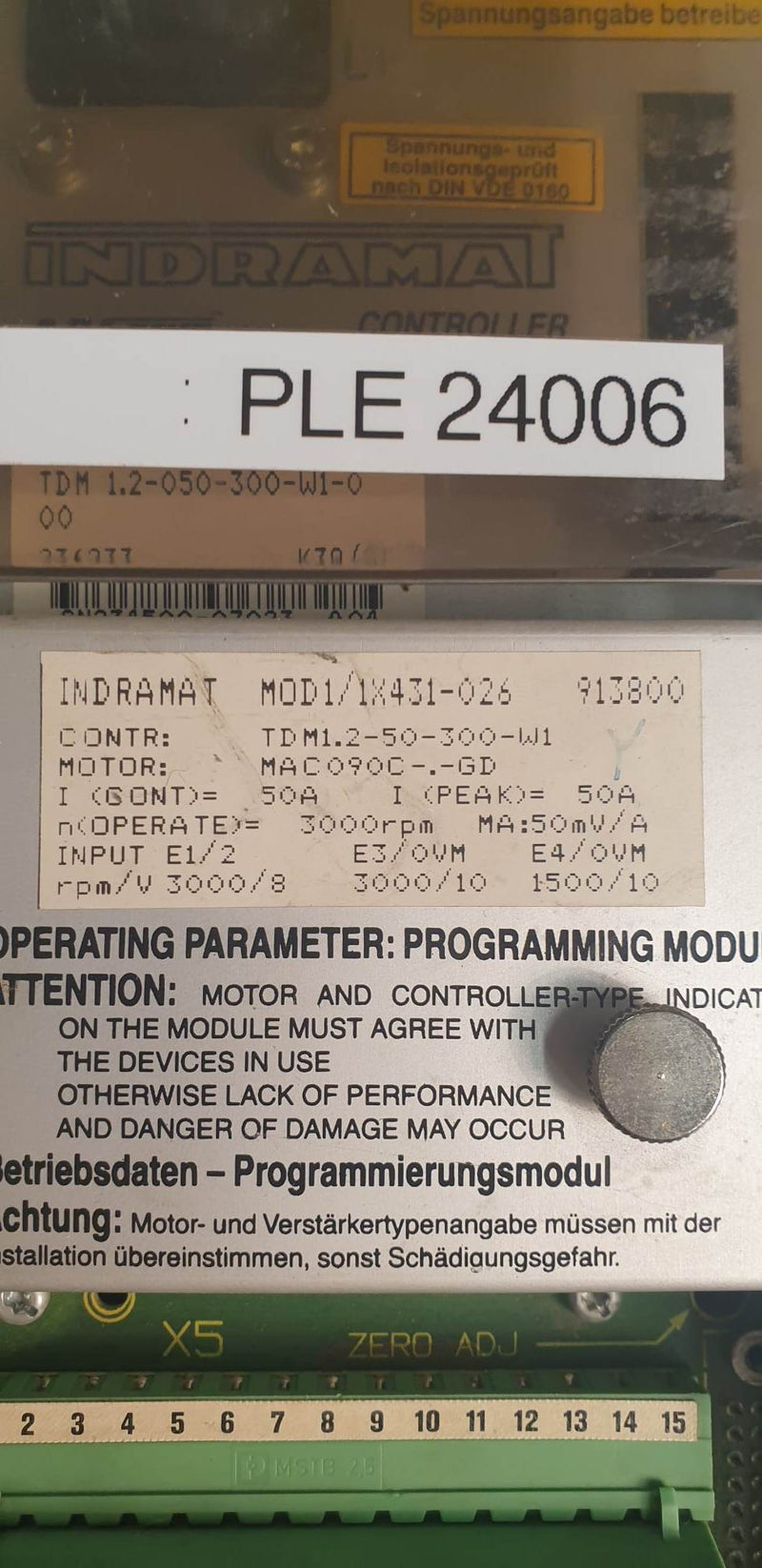 Indramat TDM 1.2 - 050 - 300 - W1 - 0